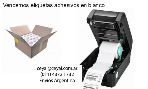 Vendemos etiquetas adhesivos en blanco