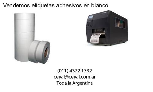 Vendemos etiquetas adhesivos en blanco