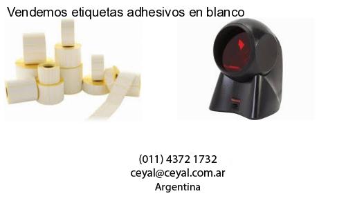 Vendemos etiquetas adhesivos en blanco