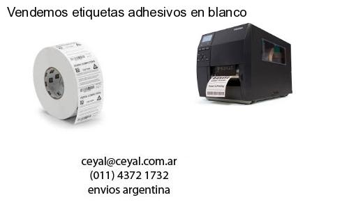 Vendemos etiquetas adhesivos en blanco