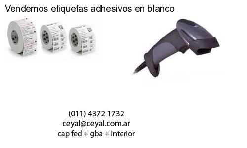 Vendemos etiquetas adhesivos en blanco