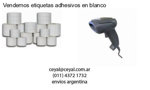 Vendemos etiquetas adhesivos en blanco
