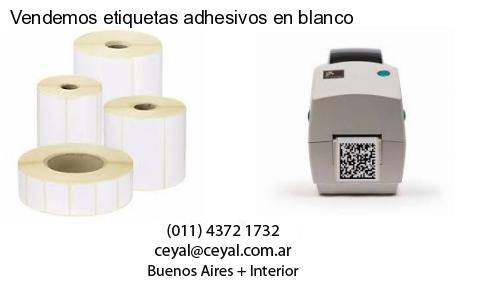 Vendemos etiquetas adhesivos en blanco
