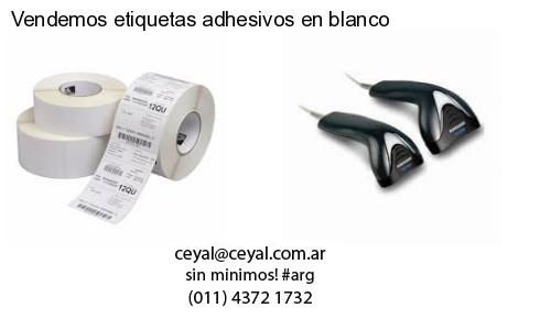 Vendemos etiquetas adhesivos en blanco