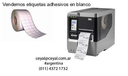 Vendemos etiquetas adhesivos en blanco