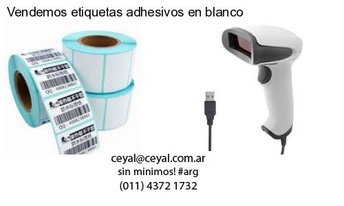 Vendemos etiquetas adhesivos en blanco