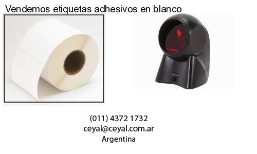 Vendemos etiquetas adhesivos en blanco
