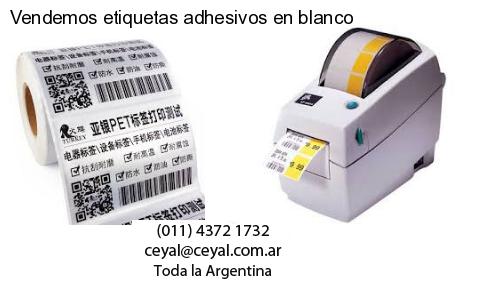 Vendemos etiquetas adhesivos en blanco