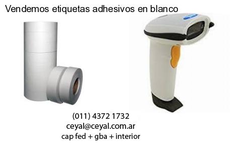Vendemos etiquetas adhesivos en blanco