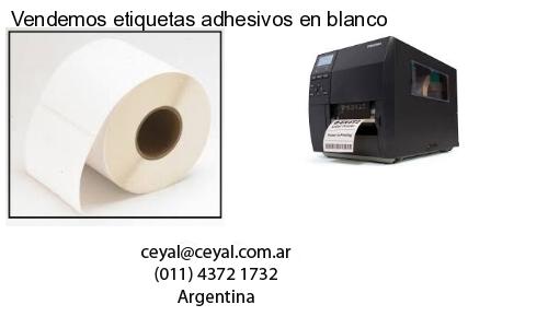 Vendemos etiquetas adhesivos en blanco