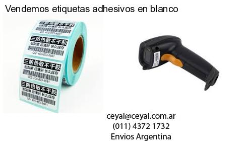 Vendemos etiquetas adhesivos en blanco