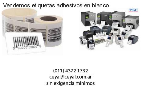 Vendemos etiquetas adhesivos en blanco