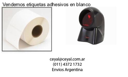 Vendemos etiquetas adhesivos en blanco