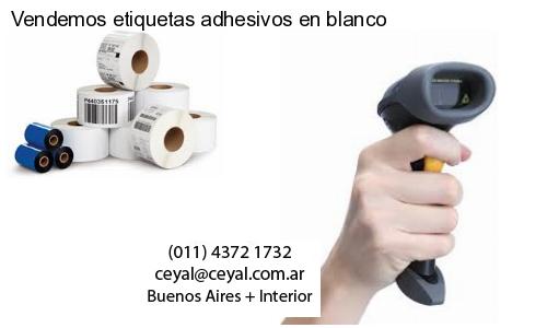 Vendemos etiquetas adhesivos en blanco