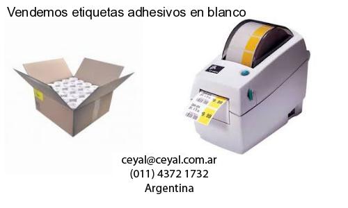 Vendemos etiquetas adhesivos en blanco