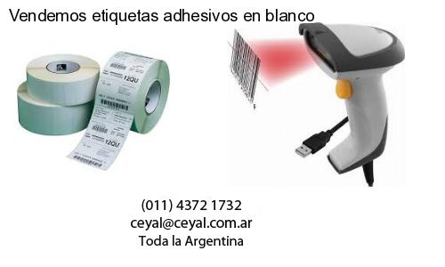 Vendemos etiquetas adhesivos en blanco