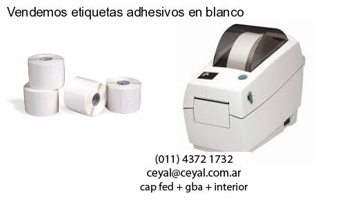 Vendemos etiquetas adhesivos en blanco