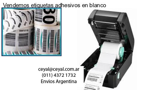 Vendemos etiquetas adhesivos en blanco