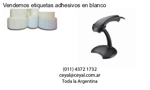 Vendemos etiquetas adhesivos en blanco