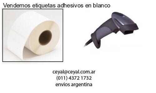 Vendemos etiquetas adhesivos en blanco