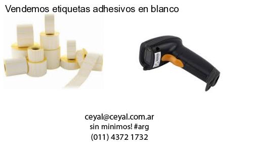 Vendemos etiquetas adhesivos en blanco