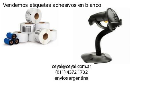 Vendemos etiquetas adhesivos en blanco