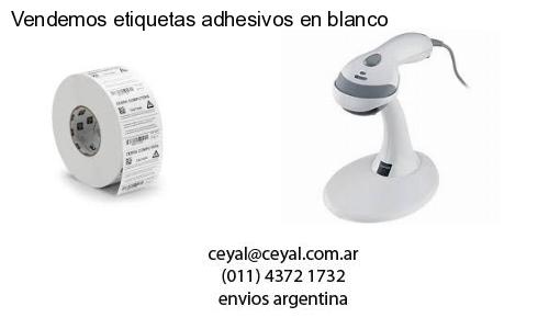 Vendemos etiquetas adhesivos en blanco