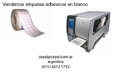 Vendemos etiquetas adhesivos en blanco