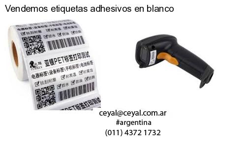 Vendemos etiquetas adhesivos en blanco