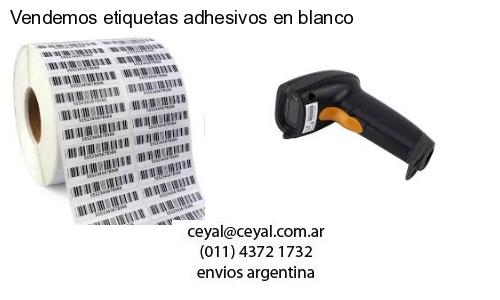 Vendemos etiquetas adhesivos en blanco