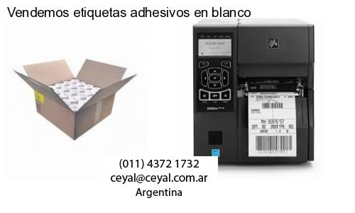 Vendemos etiquetas adhesivos en blanco