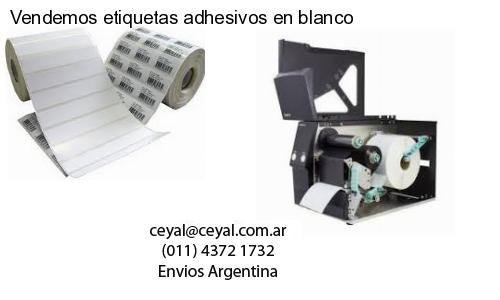 Vendemos etiquetas adhesivos en blanco