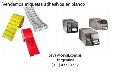 Vendemos etiquetas adhesivos en blanco