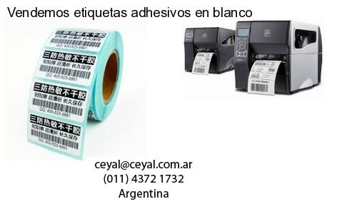 Vendemos etiquetas adhesivos en blanco