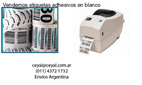 Vendemos etiquetas adhesivos en blanco