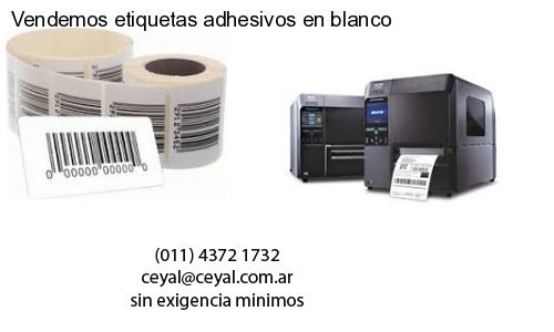 Vendemos etiquetas adhesivos en blanco