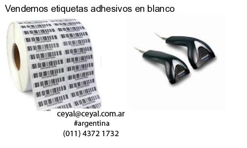 Vendemos etiquetas adhesivos en blanco