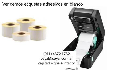 Vendemos etiquetas adhesivos en blanco