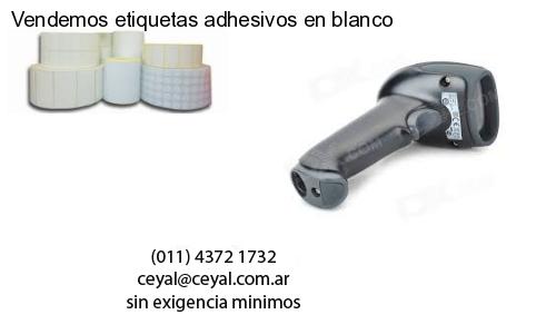 Vendemos etiquetas adhesivos en blanco