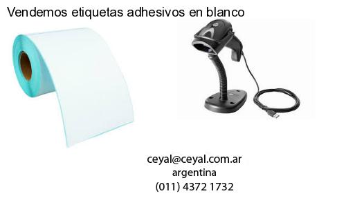 Vendemos etiquetas adhesivos en blanco