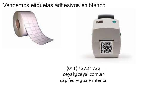 Vendemos etiquetas adhesivos en blanco