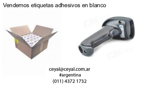 Vendemos etiquetas adhesivos en blanco