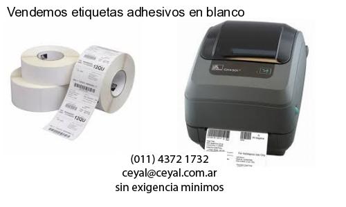 Vendemos etiquetas adhesivos en blanco