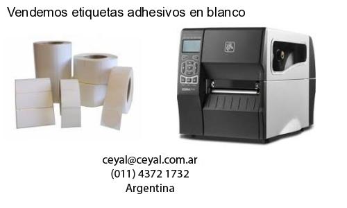 Vendemos etiquetas adhesivos en blanco