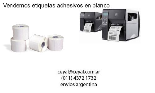 Vendemos etiquetas adhesivos en blanco