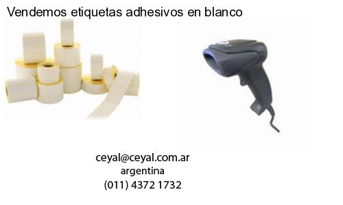Vendemos etiquetas adhesivos en blanco