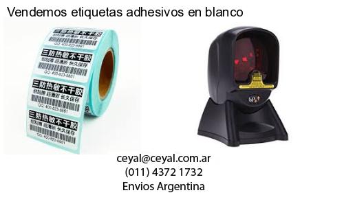 Vendemos etiquetas adhesivos en blanco