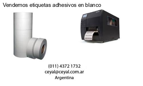 Vendemos etiquetas adhesivos en blanco