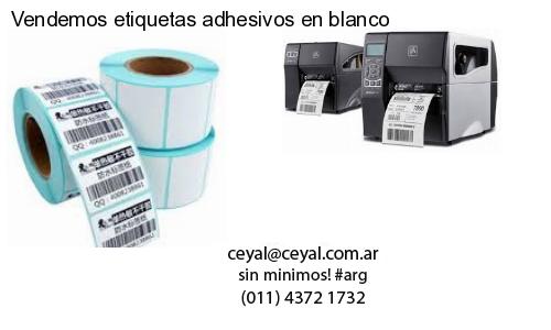 Vendemos etiquetas adhesivos en blanco