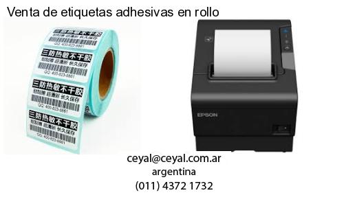 Venta de etiquetas adhesivas en rollo